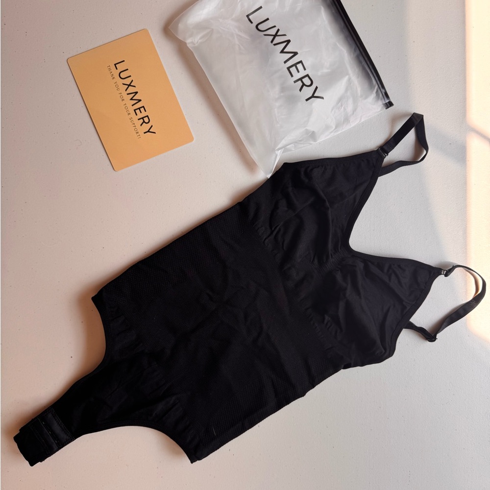Luxmery Black Bodysuit